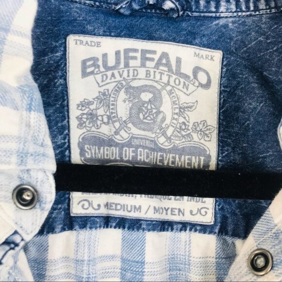 Buffalo David Bitton Plaid Snap up Flannel Shirt Women Size  M - Picture 7 of 16